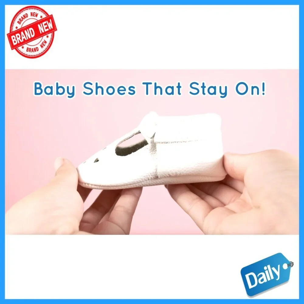 Genuine Leather Soft Sole Mary Jane Mocc for Baby Girls